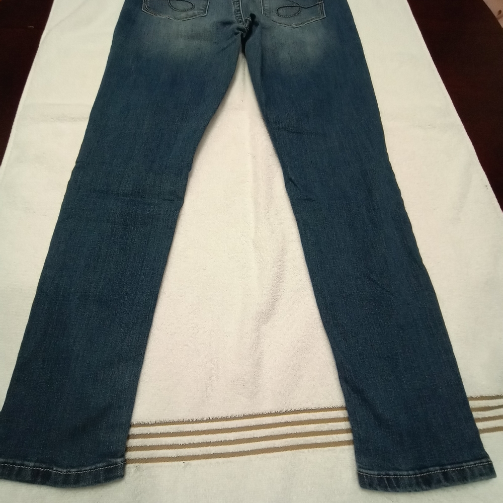 Womens Jeans Seven Skinny Dark Blue Size 14